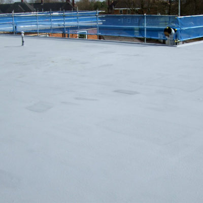 Dachfläche geschützt mit Belzona 3111 (Flexible Membrane) im Winter