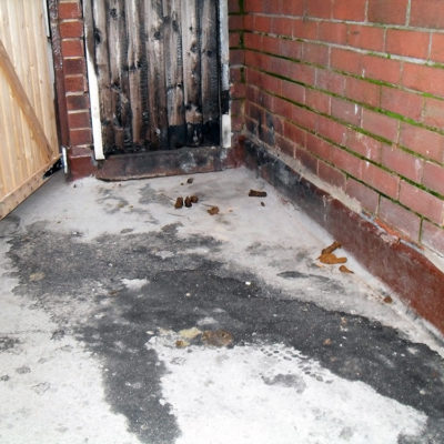 Porous walkways which were becoming hazardous to pedestrians