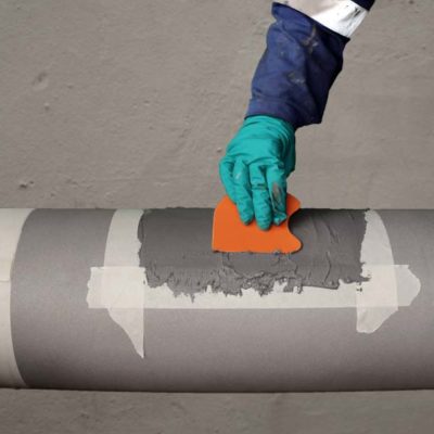 Rebuilding the pipe to its original profile using a Belzona paste-grade material